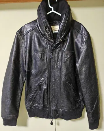 아비렉스 소가죽 B-15 커스텀 가죽 자켓 자켓 XL 블랙