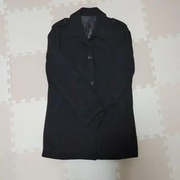 MAJI 블랙 체스터 코트