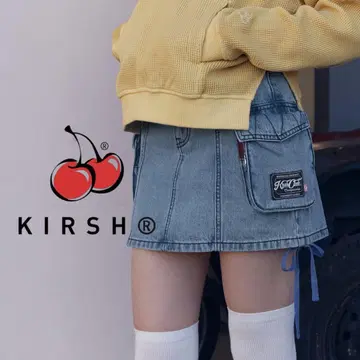 KIRSH 키르시 피그먼트 포인트 카고 미니 스커트 코엔이 네네