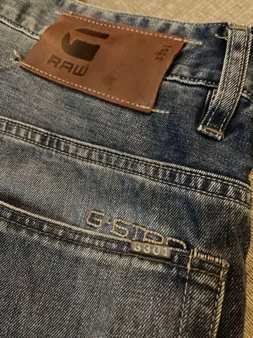 G-STAR RAW 3301 스트레이트 데님 사이즈 34 길이 32