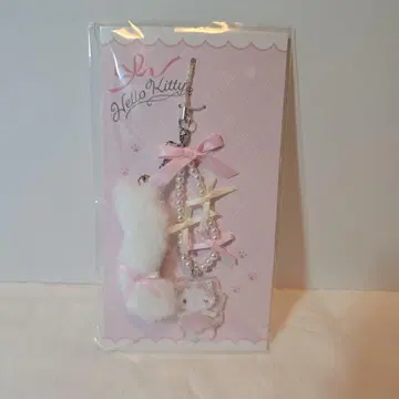 산리오 헬로키티 스트랩 화이트 고양이 발레리나 1