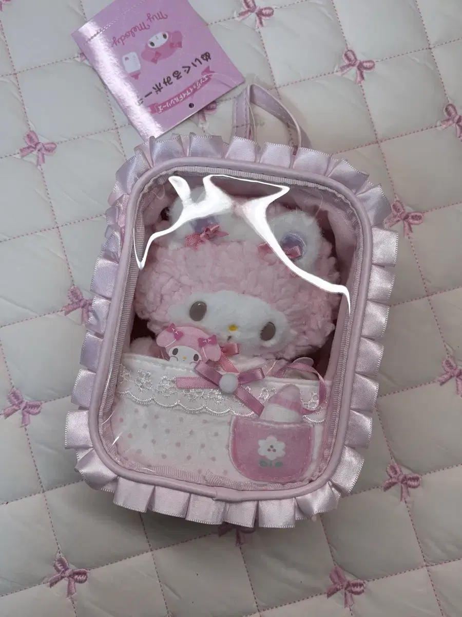 Sanrio Enjoy Idol My Melody Pouch Baby Cradle Mascot Pouch Pitatto