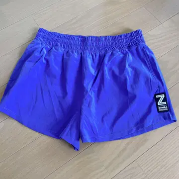 새상품 정품 ZUMBA 보라색 숏 팬츠 스포츠 S