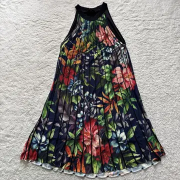 Desigual 데시구알 홀터넥 원피스 니트 플리츠 꽃무늬