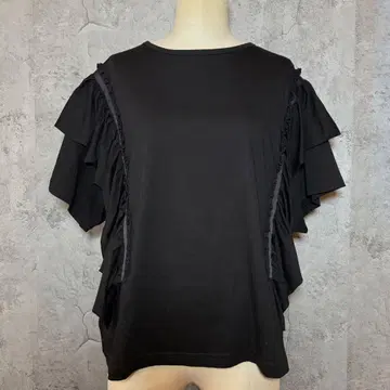 TRANOI. 프릴 와이드 티셔츠