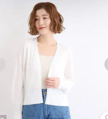 세탁 가능 접촉 냉감 UV 차단 베이직 숏 가디건