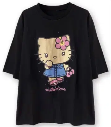 일광화상 키티 갸루 키티 티셔츠 M 사이즈 산리오 Sanrio