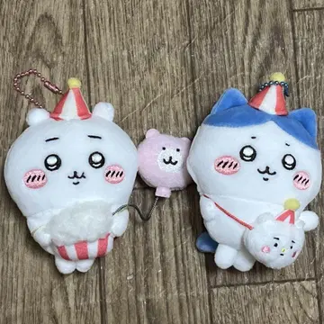 치이카와 랜드 우키우키 마스코트 하치와레 봉제 인형 키링