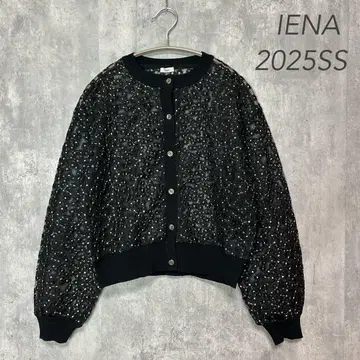 새상품급/이에나 IENA 플라워 레이스 니트 가디건