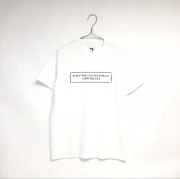COW BOOKS 스티치 로고 티셔츠 L 카우 북스 박스 로고