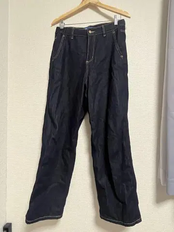 bonbonstore 릴랙스 핏 스트레이트 청바지 NAVY
