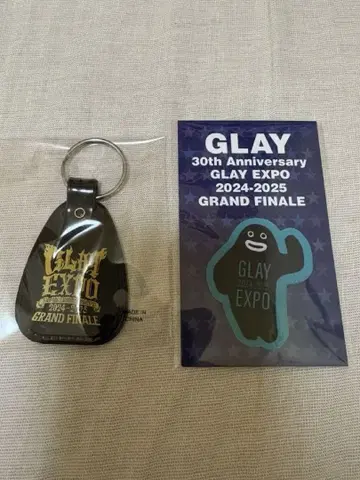 GLAYEXPO 랜덤 버라이어티 굿즈 스마트폰 클리너와 택 키링