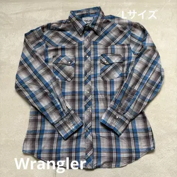 Wrangler 체크 무늬 긴팔 셔츠