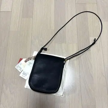 SLOW 가죽 숄더백 블랙