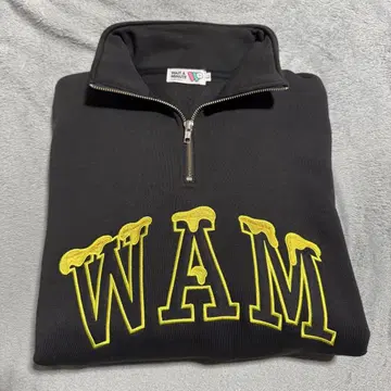 WATWING WAM 허니 로고 하프 지퍼 풀오버
