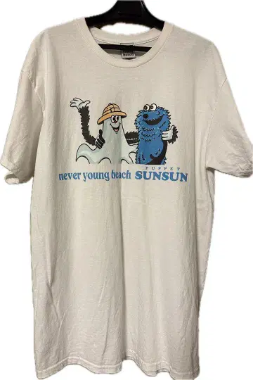 never young beach 퍼펫 스쿤 굿즈 티셔츠
