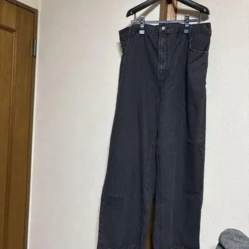 PUNYUS 블랙 와이드 팬츠