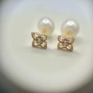 K10 THE KISS 더 키스 다이아몬드 앤티크 플라워 귀걸이