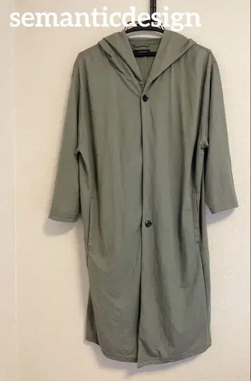 semanticdesign 접촉 냉감 카노코 7부 소매 후디 XL