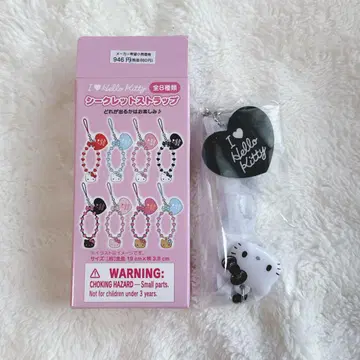 아이 러브 헬로키티 시크릿 스트랩 흑백 쿠로시로