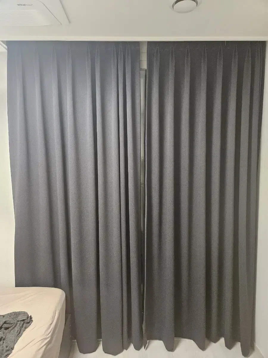Blackout Curtain + White Blind + White Curtain (Individual items available)