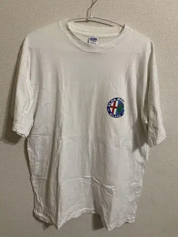 알파 로메오 티셔츠 화이트 90년대 빈티지