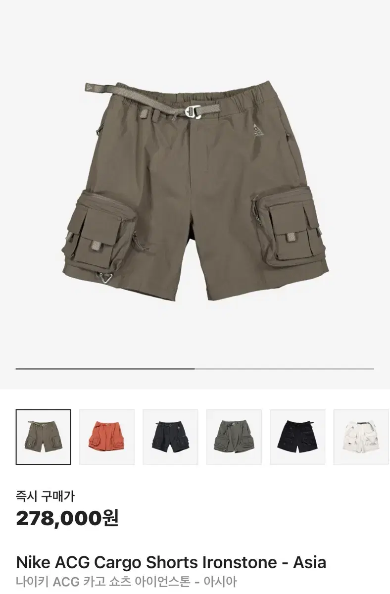 Nike ACG Cargo Shorts Ironstone XL