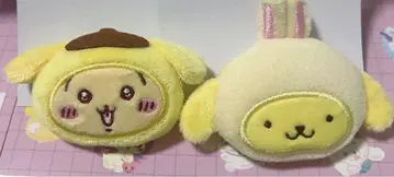 산리오 치이카와 (먼작귀) 시크릿 헤어 클립 토끼 폼폼푸딩