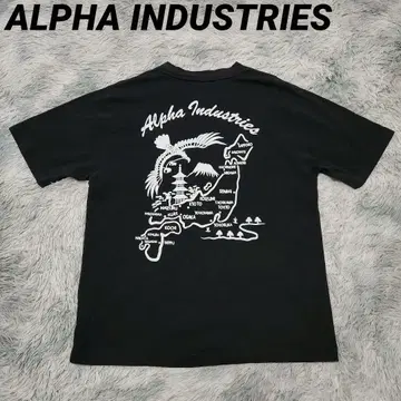 ALPHA INDUSTRIES 알파인더스트리 블랙 블랙 티셔츠