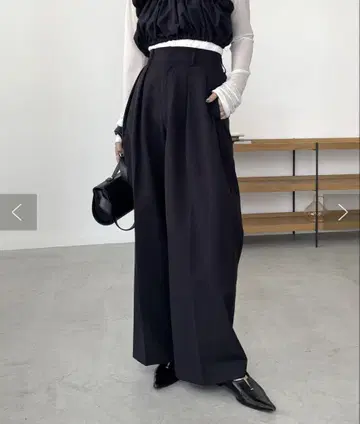 2턱 와이드 팬츠 TM 사이즈