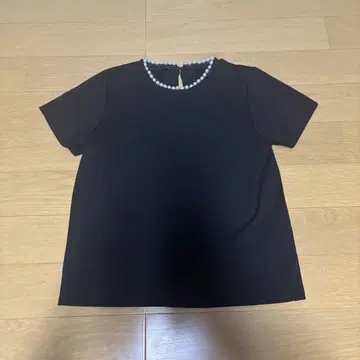 아푸와이저 리셰 2WAY 펄 넥 티셔츠 차콜 그레이