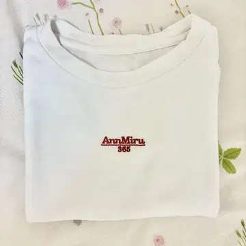 AnnMiru 미니 티 탑 화이트 티셔츠