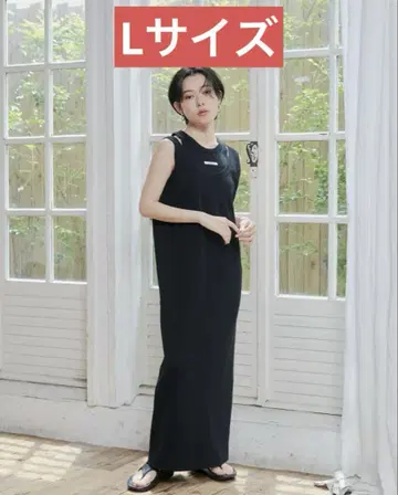 시마무라 megumi 아메슬리 리브 원피스 탱크탑