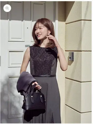 메종 에쉘 가죽 파이핑 드레스 Maison Echelle
