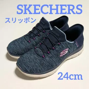 스케쳐스 핸즈프리 슬립온 24cm 네이비