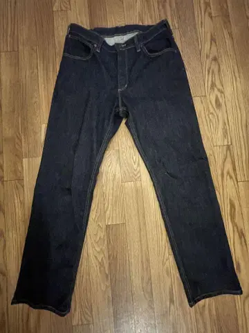 Wrangler 스트레이트 데님 34 사이즈 다크 블루