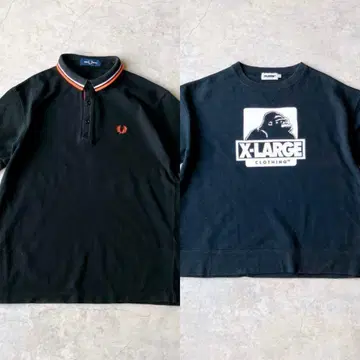 00s XLARGE 반팔 맨투맨 블랙 y2k