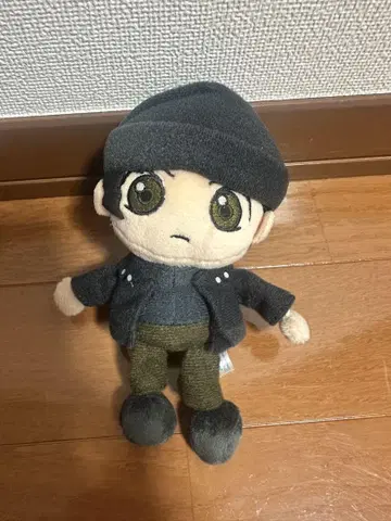 봉제 인형 약 20cm 블랙 자켓
