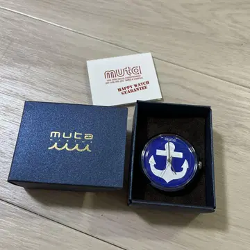muta MU-105 파랑 닻 디자인 시계
