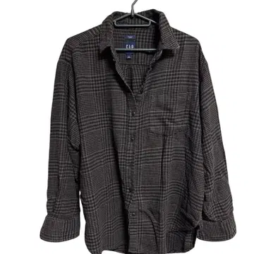 GAP 블랙 계열 체크 플란넬 셔츠 M 사이즈