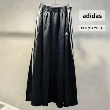 아디다스 블랙 롱 스커트 S 사이즈