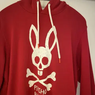PSYCHO BUNNY 후드티 레드