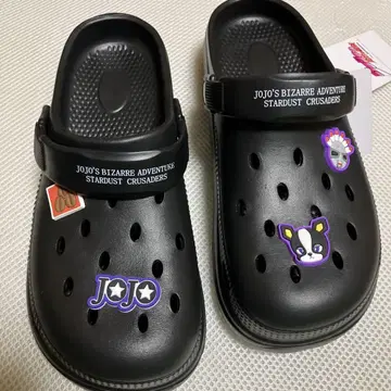 죠죠의 기묘한 모험 이기 샌들 클로그 샌들 L 블랙
