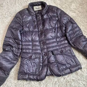 HERNO 헬노 노카라 다운 자켓 42280DP 퍼플