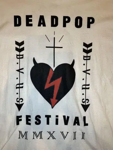 (구제 의류) DEAD POP FESTIVAL 콜라보 티셔츠 XL