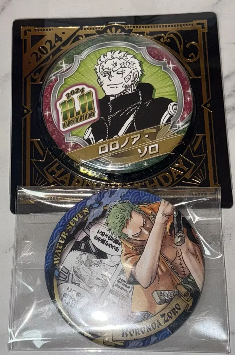 Onepiece Zoro Birthday Jumpshot Original Art Can Badge