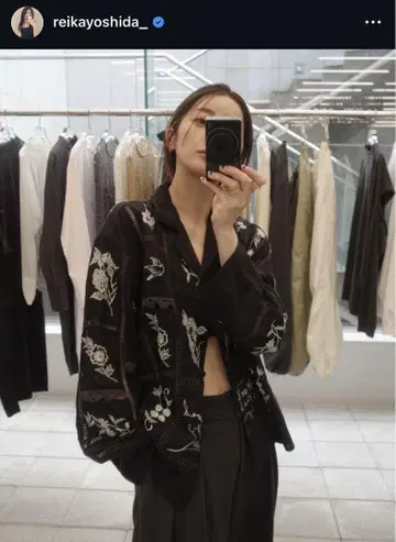 TODAYFUL 자수 패치워크 셔츠