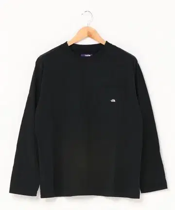 THE NORTH FACE 퍼플 라벨 블랙 긴팔 티셔츠 M