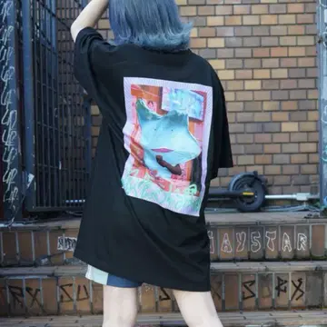비와코 군 저렴하게 먹을 수 있는 이유 브로마이드 티셔츠 XL