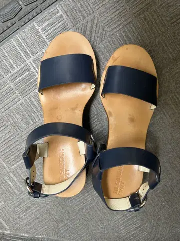 질샌더 네이비 샌들 JNW H26052